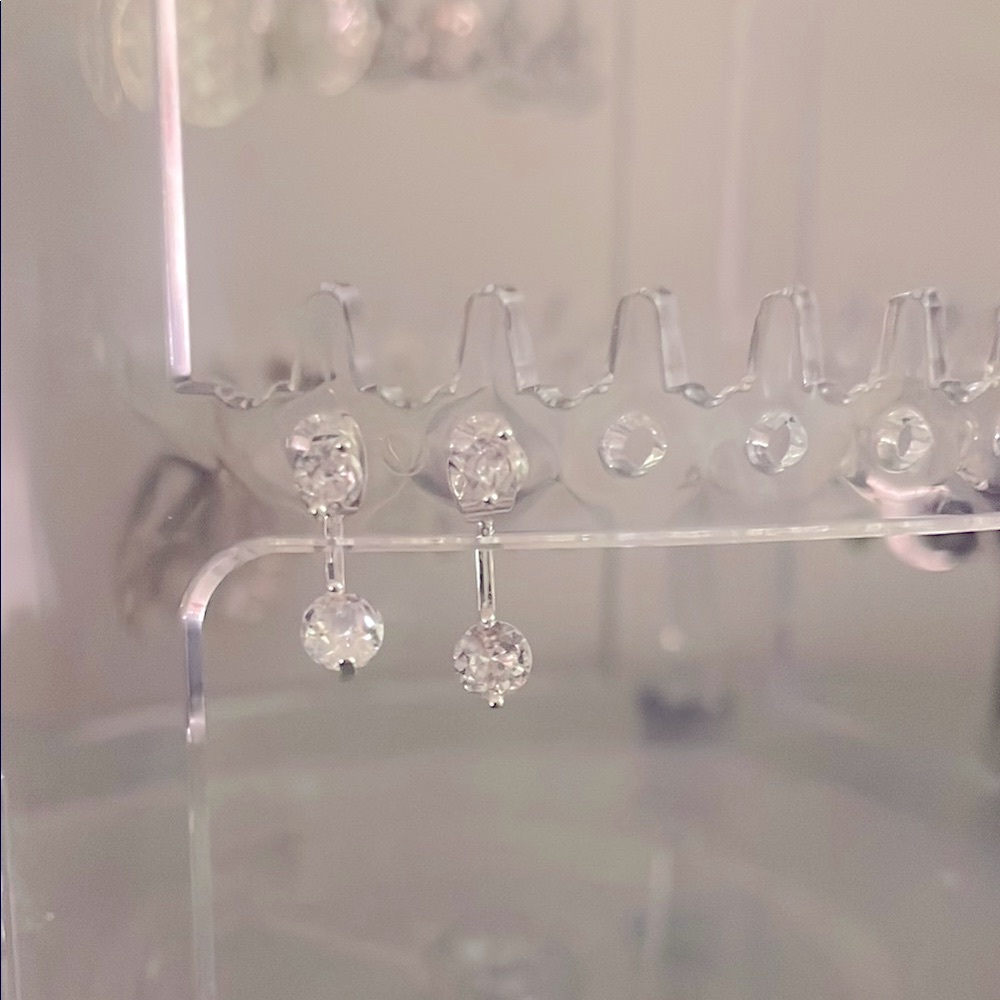 Sparkling Crystal Jacket Earrings